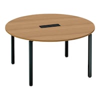 ワークフィット円M配線箱付A脚W140D140黒M