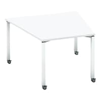 ワークフィット台M配線箱無C脚122118.5白W