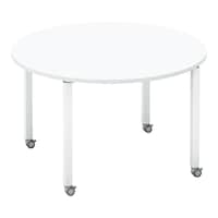 ワークフィット円M配線箱無C脚W120D120白W