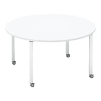 ワークフィット円M配線箱無C脚W140D140白W