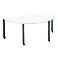 ワークフィット半円MC脚W180D90黒W