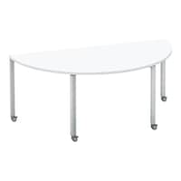 ワークフィット半円MC脚W180D90銀W