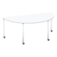 ワークフィット半円MC脚W180D90白W