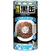 毎日黒缶3Pしらす160g×3