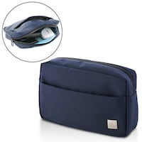 撥水加工 300D高密度ポリエステル 紺