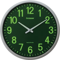 キングジム 電波掛時計 ザラージ集光・蓄光文字盤