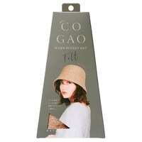 小顔見えバケットハットフェルトNATURAL×60