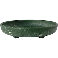 八幡化成 八幡 エコプレート丸型 3号 グリーン 2101014 1個