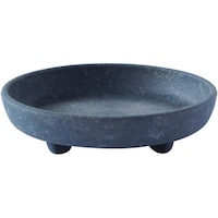 八幡化成 八幡 エコプレート丸型 4号 ネイビー 2101015 1個