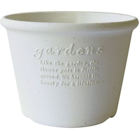 八幡化成 八幡 エコポット浅型 7号 ホワイト 2101040 1個