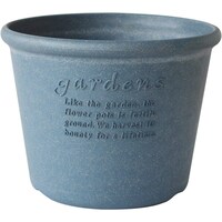 八幡化成 八幡 エコポット浅型 8号 ネイビー 2101043 1個