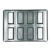 松永製作所 シルバー フィナンシェ天板8P 8P M シリコン付 2408014 1枚