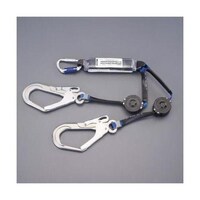 墜落制止用器具用ツインランヤード(巻取式