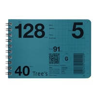 キョクトウ WリングメモTreesB7ヨコ方眼40枚×10