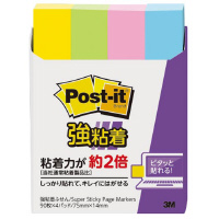 ポストイット 強粘着 ふせん小 75×14mm ネオンカラー