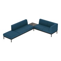 ソファ コレッソ コーナーB 座青天板濃茶 脚黒