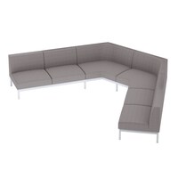 ソファ コレッソ 車座A 座明灰 脚白