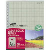 クリヤーブック替紙 10mm方眼中紙