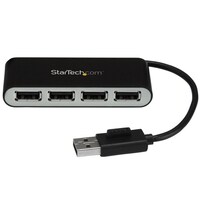スターテック USB 2.0ハブ 4ポート コンパクトタイプ 幅27x奥行82x高さ15 mm 1個 ST4200MINI2 USBハブ