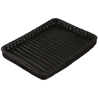 アズワン PPベーカリーバスケット 薄型 30型 ブラック BB4030BK 62658236 ベーカリーショップ関連商品 1個