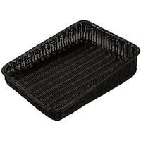 アズワン PPベーカリーバスケット 斜め 30型 ブラック BBK4030BK 62658245 ベーカリーショップ関連商品 1個