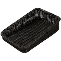 アズワン PPベーカリーバスケット 斜め 25型 ブラック BBK4025BK 62658244 ベーカリーショップ関連商品 1個