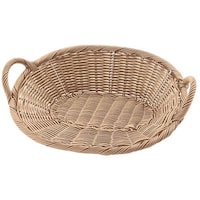 アズワン PP 小判型ベーカリーバスケット 手付 アイボリー HB001IV 62658221 ベーカリーショップ関連商品 1個