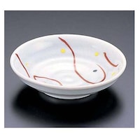 エムズジャパン 赤絵流水3.3深皿 T0215 62684140 和・洋・中・給食・食器 丸皿 1枚