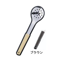 アズワン 188味道楽 盛り付けスプーン 穴明 ブラウン 62679024 鍋物用品 1本
