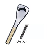 アズワン 188味道楽 取り分けスプーン 穴無 ブラウン 62679028 鍋物用品 1本