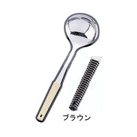 アズワン 188味道楽 卓上お玉 穴無 ブラウン 62679018 鍋物用品 1本