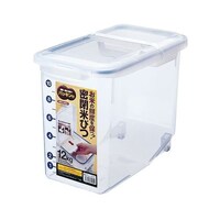 密閉米びつ 12kg(パッキン付) ナチュラル