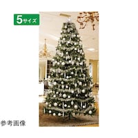 アズワン コンチネンタルクリスマスツリーセット シルバー H180×W110cm 281032 65811487 1セット