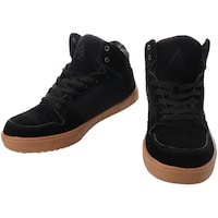 おたふく手袋 fubar ワークシューズ ミドルカット 黒 24.5cm FB821 安全保護用品 安全靴 1足