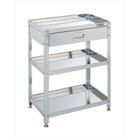 ステンレススペシャルワゴン(固定式・引出し付)