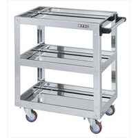 ステンレスCSスーパーワゴン(自在4)