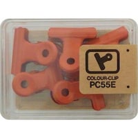 豆 カラー目玉クリップ 5コ レンガ 5個