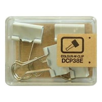 小 カラーWクリップ 4コ 白 5個