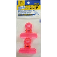 中 透けるトンクリップ 2コ入 クリアピンク 5枚