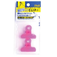 小 透けるトンクリップ 2コ入 クリアピンク 5枚