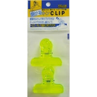 中 透けるトンクリップ 2コ入 クリアグリーン5枚