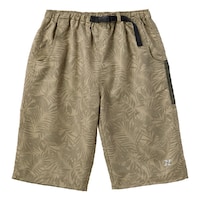 水陸両用ショートパンツ ベージュ(葉柄) L