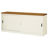 サカエ 窓下用整理ロッカー(幅1760×奥行400×高さ740mm・セミホワイト) 1台 BERST12TN(完成品)