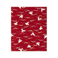 アズワン 綿 座布団HY ウサギ51052 赤 550×510 カバーのみ 62630719 1個(1個)