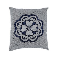 アズワン 綿 座布団IT 花かなこ132 青 460×460 カバーのみ 62630705 1個(1個)