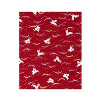 アズワン 綿 座布団HY ウサギ51052 赤 410×410 カバーのみ 62630721 1個(1個)