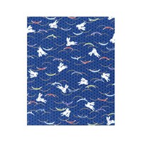 アズワン 綿 座布団HY ウサギ51052 青 410×410 カバーのみ 62630729 1個(1個)