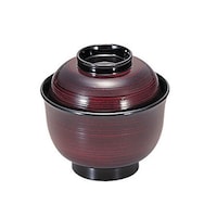 アズワン 3.3寸美里吸椀 溜刷毛目 RSI43 62685475 1個(1個)
