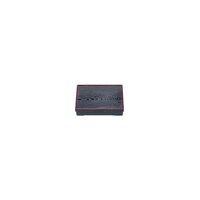 アズワン 9寸長手松花堂 黒木目天朱(仕切別) RBV64 62680218 料理演出用品 和 1個(1個)