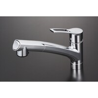 流し台用シングルレバー式シャワー付混合栓(撥水)